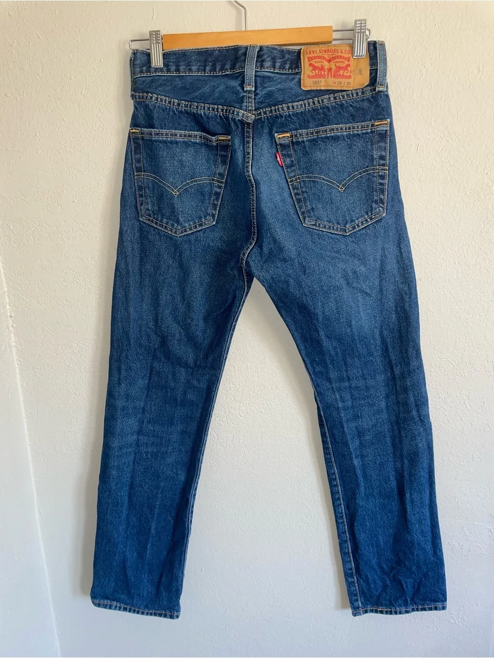 Levi's Men's Dark Blue Straight Jeans 29 x 30